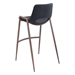 Desi Black Bar Chair - Set of Two - ZUO5025