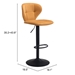 Salem Yellow Bar Chair - ZUO5040
