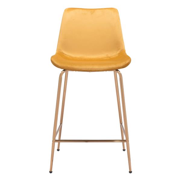 Tony Yellow and Gold Counter Chair 