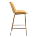Tony Yellow and Gold Counter Chair - ZUO5070