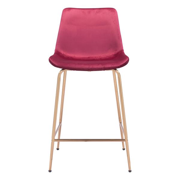 Tony Red and Gold Counter Chair 