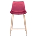 Tony Red and Gold Counter Chair - ZUO5071