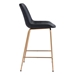 Tony Black and Gold Counter Chair - ZUO5072