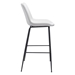 Byron White Bar Chair - ZUO5080