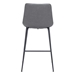 Byron Gray Counter Chair - ZUO5082