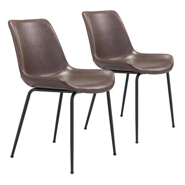 Byron Brown Dining Chair - Set of Two 
