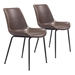 Byron Brown Dining Chair - Set of Two - ZUO5084