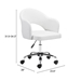 Planner White Office Chair - ZUO5119