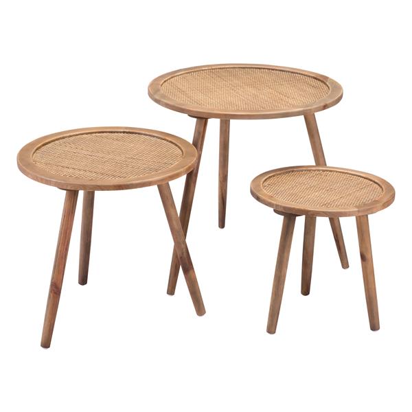 Paul Natural Accent Tables - Set of Three 