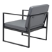 Claremont Gray Arm Chair - ZUO5197