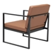 Claremont Brown Arm Chair - ZUO5198