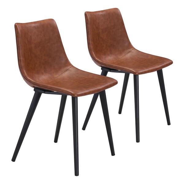 Daniel Vintage Brown Dining Chair - Set of Two 
