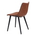 Daniel Vintage Brown Dining Chair - Set of Two - ZUO5209
