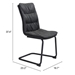 Sharon Vintage Black Dining Chair - Set of Two - ZUO5216