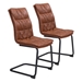 Sharon Vintage Brown Dining Chair - Set of Two - ZUO5217