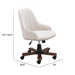 Gables Off White Office Chair - ZUO5257