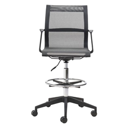 Stacy Chair Black Mesh Drafter Office 
