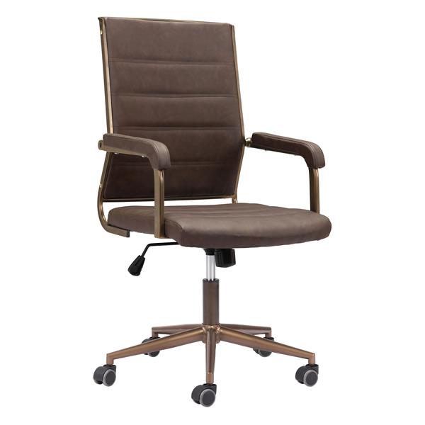 Auction Vintage Brown Office Chair 