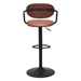 Kirby Vintage Brown Bar Chair - ZUO5305