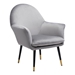 Alexandria Light Gray Accent Chair - ZUO5315