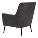 Ontario Vintage Black Accent Chair - ZUO5317