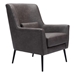 Ontario Vintage Black Accent Chair - ZUO5317