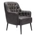 Tasmania Vintage Black Accent Chair - ZUO5321