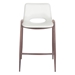 Desi White Counter Chair - Set of Two - ZUO5329