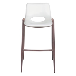 Desi White Bar Chair - Set of Two 