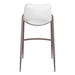 Desi White Bar Chair - Set of Two - ZUO5330