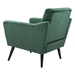 Bastille Green Accent Chair - ZUO5352