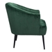 Ranier Green Accent Chair - ZUO5356