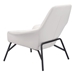 Javier White Accent Chair - ZUO5373