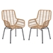 Lyon Chair Natural Outdoor Dining - Set of Two - ZUO5378