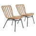 Lorena Chair Natural Outdoor Dining - Set of Two - ZUO5382