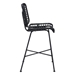 Murcia Black Bar Chair - ZUO5389
