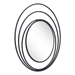 Luna Black Round Mirror - ZUO5415