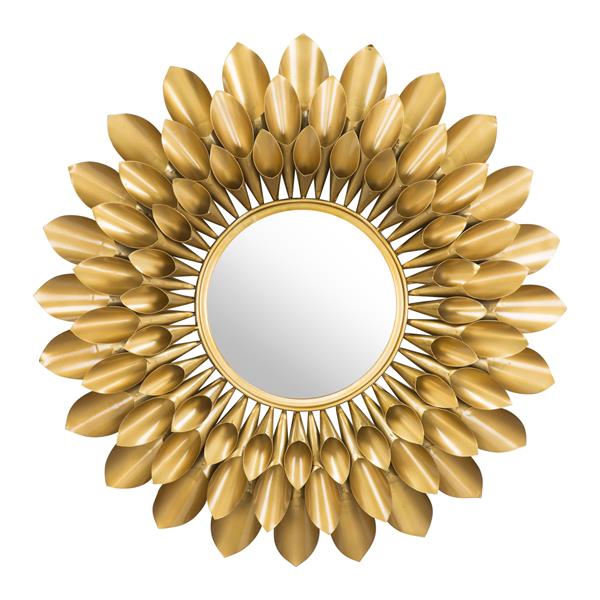 Sunflower Gold Round Mirror 