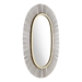 Juju Black and Gold Oval Mirror - ZUO5423