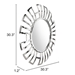 Calmar Aluminum Round Mirror - ZUO5427