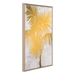 Gulf Fern Gold and White Canvas Wall Art - ZUO5458