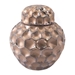 Hammered Small Covered Jar Bronze - ZUO2107