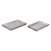 Cundri Set of 2 Trays Antique Silver - ZUO2200