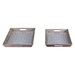 Cundri Set of 2 Trays Antique Silver - ZUO2200