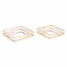 Twisted Set of 2 Trays Gold - ZUO2215