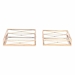 Twisted Set of 2 Trays Gold - ZUO2215
