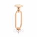 Lucite Candle Holder Medium Gold - ZUO2423