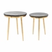 Rumi Accent Table Set Black Marble & Brass - ZUO2480