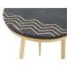 Rumi Accent Table Set Black Marble & Brass - ZUO2480