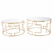 King Set Of 2 Tables Gold - ZUO2485